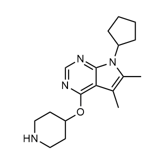 7-Cyclopentyl-5,6-dimethyl-4-(piperidin-4-yloxy)-7h-pyrrolo[2,3-d]pyrimidine|CS-0279618