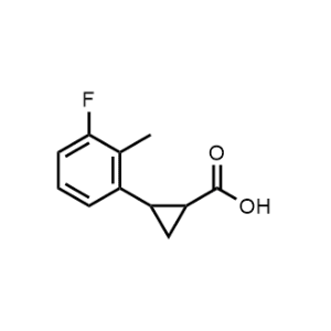 2-(3-Fluoro-2-methylphenyl)cyclopropane-1-carboxylic acid|CS-0279723