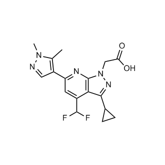 2-(3-Cyclopropyl-4-(difluoromethyl)-6-(1,5-dimethyl-1h-pyrazol-4-yl)-1h-pyrazolo[3,4-b]pyridin-1-yl)acetic acid|CS-0279754
