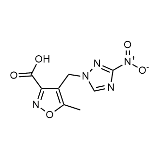 5-Methyl-4-((3-nitro-1h-1,2,4-triazol-1-yl)methyl)isoxazole-3-carboxylic acid|CS-0279945