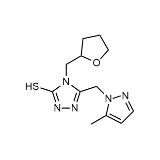 5-((5-Methyl-1h-pyrazol-1-yl)methyl)-4-((tetrahydrofuran-2-yl)methyl)-4h-1,2,4-triazole-3-thiol|CS-0282019