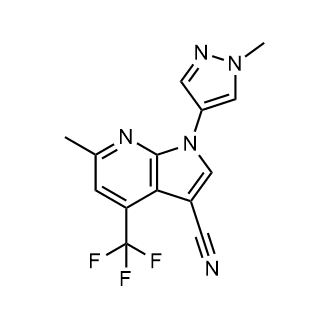 6-Methyl-1-(1-methyl-1h-pyrazol-4-yl)-4-(trifluoromethyl)-1h-pyrrolo[2,3-b]pyridine-3-carbonitrile|CS-0282394