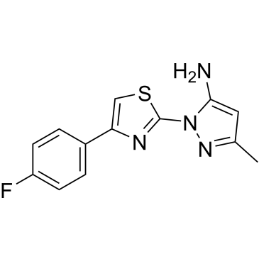 1-(4-(4-Fluorophenyl)thiazol-2-yl)-3-methyl-1h-pyrazol-5-amine|CS-0282484