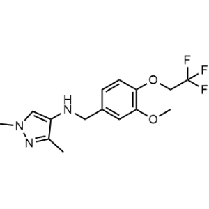 N-(3-Methoxy-4-(2,2,2-trifluoroethoxy)benzyl)-1,3-dimethyl-1H-pyrazol-4-amine|CS-0282601