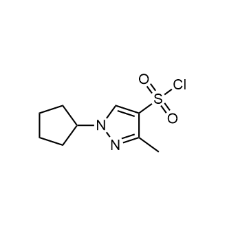 1-Cyclopentyl-3-methyl-1h-pyrazole-4-sulfonyl chloride|CS-0282644