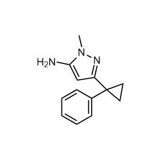 1-Methyl-3-(1-phenylcyclopropyl)-1h-pyrazol-5-amine|CS-0283692