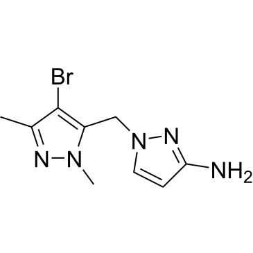 1-((4-Bromo-1,3-dimethyl-1h-pyrazol-5-yl)methyl)-1h-pyrazol-3-amine|CS-0284836