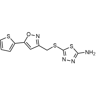 5-(((5-(Thiophen-2-yl)isoxazol-3-yl)methyl)thio)-1,3,4-thiadiazol-2-amine|CS-0285128