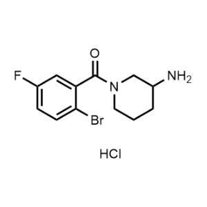 (3-aminopiperidin-1-yl)(2-bromo-5-fluorophenyl)methanone hydrochloride|CS-0285571