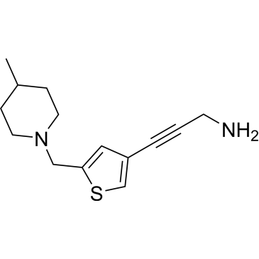 3-(5-((4-Methylpiperidin-1-yl)methyl)thiophen-3-yl)prop-2-yn-1-amine|CS-0285623