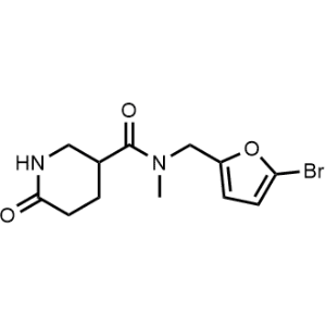 N-((5-Bromofuran-2-yl)methyl)-N-methyl-6-oxopiperidine-3-carboxamide|CS-0287612