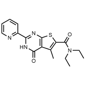 N,N-Diethyl-5-methyl-4-oxo-2-(pyridin-2-yl)-3,4-dihydrothieno[2,3-d]pyrimidine-6-carboxamide|CS-0287698