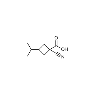 1-Cyano-3-isopropylcyclobutane-1-carboxylic acid|CS-0287732
