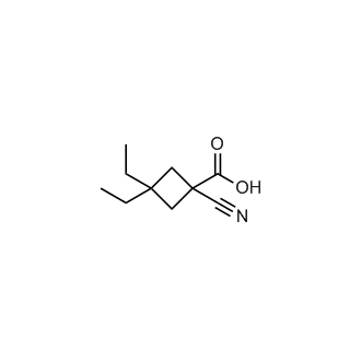 1-Cyano-3,3-diethylcyclobutane-1-carboxylic acid|CS-0287734
