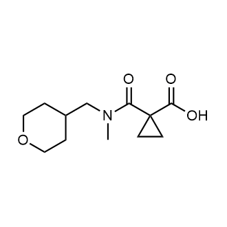 1-(Methyl((tetrahydro-2h-pyran-4-yl)methyl)carbamoyl)cyclopropane-1-carboxylic acid|CS-0287790