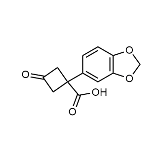 1-(Benzo[d][1,3]dioxol-5-yl)-3-oxocyclobutane-1-carboxylic acid|CS-0287937