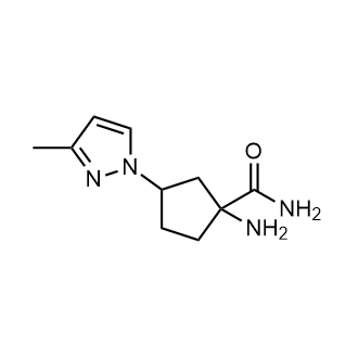 1-Amino-3-(3-methyl-1h-pyrazol-1-yl)cyclopentane-1-carboxamide|CS-0288189