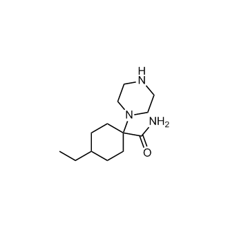 4-Ethyl-1-(piperazin-1-yl)cyclohexane-1-carboxamide