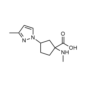 3-(3-Methyl-1h-pyrazol-1-yl)-1-(methylamino)cyclopentane-1-carboxylic acid|CS-0288325