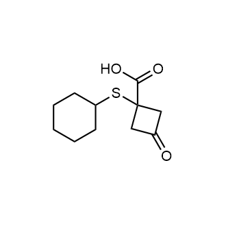 1-(Cyclohexylthio)-3-oxocyclobutane-1-carboxylic acid|CS-0288422