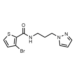 N-(3-(1H-Pyrazol-1-yl)propyl)-3-bromothiophene-2-carboxamide|CS-0288474