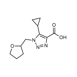 5-Cyclopropyl-1-((tetrahydrofuran-2-yl)methyl)-1h-1,2,3-triazole-4-carboxylic acid|CS-0288776