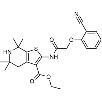 Ethyl 2-(2-(2-cyanophenoxy)acetamido)-5,5,7,7-tetramethyl-4,5,6,7-tetrahydrothieno[2,3-c]pyridine-3-carboxylate|CS-0289014