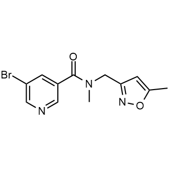 5-Bromo-N-methyl-N-((5-methylisoxazol-3-yl)methyl)nicotinamide|CS-0289135