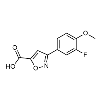 3-(3-Fluoro-4-methoxyphenyl)isoxazole-5-carboxylic acid|CS-0289269