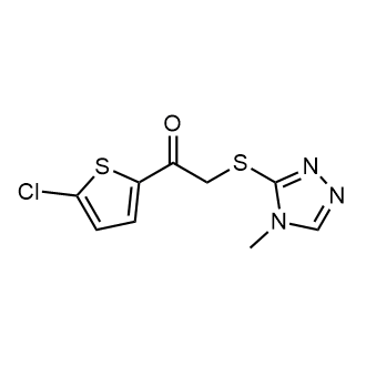 1-(5-Chlorothiophen-2-yl)-2-((4-methyl-4h-1,2,4-triazol-3-yl)thio)ethan-1-one|CS-0289660