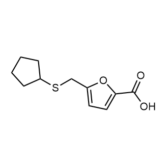 5-((Cyclopentylthio)methyl)furan-2-carboxylic acid|CS-0289685