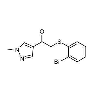 2-((2-Bromophenyl)thio)-1-(1-methyl-1h-pyrazol-4-yl)ethan-1-one|CS-0290242