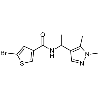 5-Bromo-N-(1-(1,5-dimethyl-1h-pyrazol-4-yl)ethyl)thiophene-3-carboxamide|CS-0290547