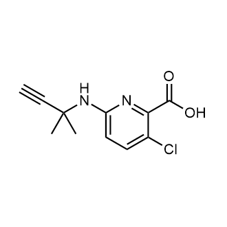 3-Chloro-6-((2-methylbut-3-yn-2-yl)amino)picolinic acid|CS-0290688