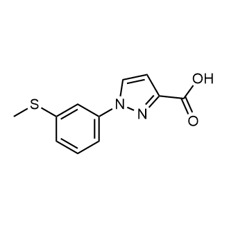 1-(3-(Methylthio)phenyl)-1h-pyrazole-3-carboxylic acid|CS-0290834