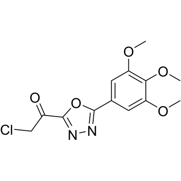 2-Chloro-1-(5-(3,4,5-trimethoxyphenyl)-1,3,4-oxadiazol-2-yl)ethan-1-one|CS-0290856