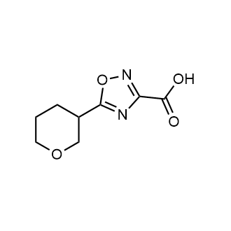 5-(Tetrahydro-2h-pyran-3-yl)-1,2,4-oxadiazole-3-carboxylic acid|CS-0290999