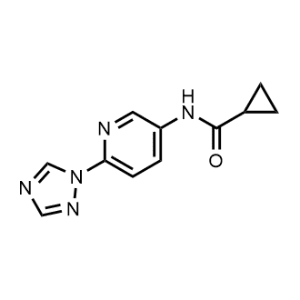 N-(6-(1H-1,2,4-Triazol-1-yl)pyridin-3-yl)cyclopropanecarboxamide|CS-0291286