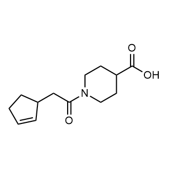 1-(2-(Cyclopent-2-en-1-yl)acetyl)piperidine-4-carboxylic acid|CS-0291412