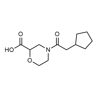 4-(2-Cyclopentylacetyl)morpholine-2-carboxylic acid|CS-0291518