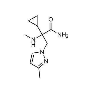 2-Cyclopropyl-3-(3-methyl-1h-pyrazol-1-yl)-2-(methylamino)propanamide|CS-0292660