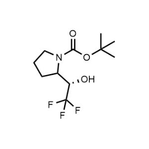 Tert-butyl 2-((S)-2,2,2-trifluoro-1-hydroxyethyl)pyrrolidine-1-carboxylate|CS-0293134