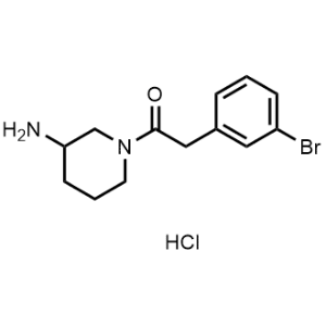 1-(3-aminopiperidin-1-yl)-2-(3-bromophenyl)ethan-1-one hydrochloride|CS-0293311
