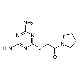 2-((4,6-Diamino-1,3,5-triazin-2-yl)thio)-1-(pyrrolidin-1-yl)ethan-1-one|CS-0293445