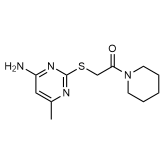 2-((4-Amino-6-methylpyrimidin-2-yl)thio)-1-(piperidin-1-yl)ethan-1-one|CS-0293456