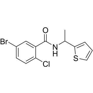 5-Bromo-2-chloro-N-(1-(thiophen-2-yl)ethyl)benzamide|CS-0293796
