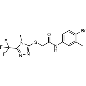 N-(4-Bromo-3-methylphenyl)-2-((4-methyl-5-(trifluoromethyl)-4H-1,2,4-triazol-3-yl)thio)acetamide|CS-0294082