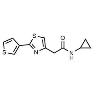 N-Cyclopropyl-2-(2-(thiophen-3-yl)thiazol-4-yl)acetamide|CS-0294668