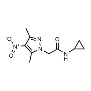 N-Cyclopropyl-2-(3,5-dimethyl-4-nitro-1H-pyrazol-1-yl)acetamide|CS-0294688