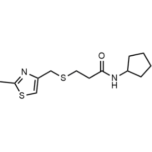 N-Cyclopentyl-3-(((2-methylthiazol-4-yl)methyl)thio)propanamide|CS-0294786